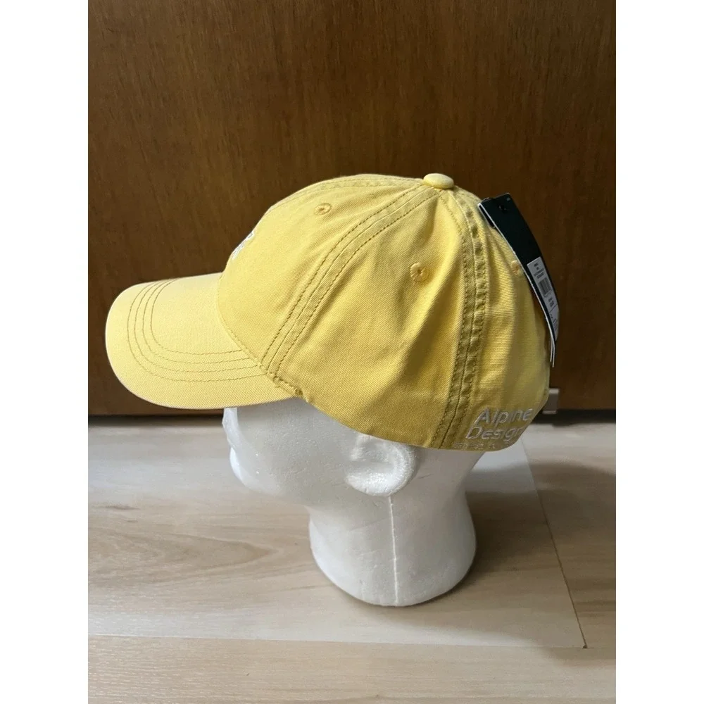 Alpine Design Women's Cotton Washed‎ Cap Hat Adjustable Golden Yellow Flower